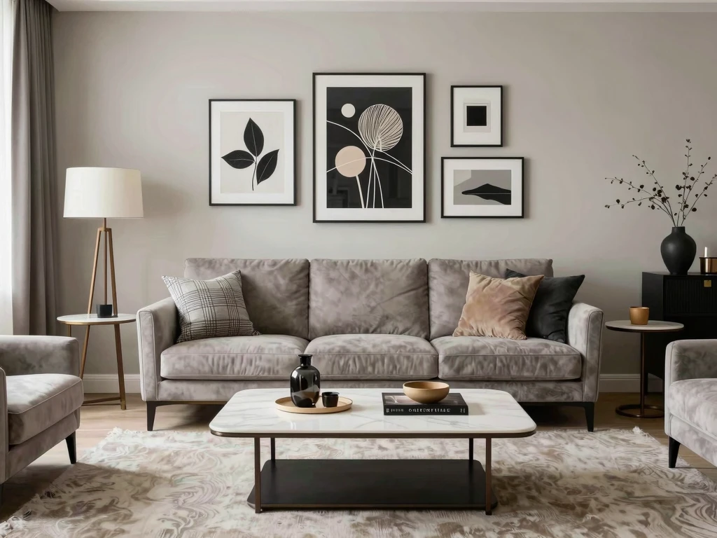 Designkonsultation med färgpaletter och materialprover